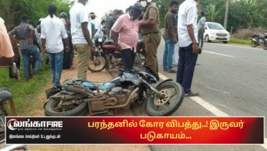 பரந்தனில், கோர, விபத்து