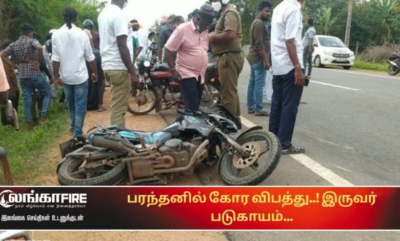 பரந்தனில், கோர, விபத்து