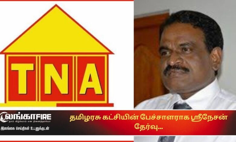 தமிழரசு, கட்சியின், பேச்சாளராக, ஸ்ரீநேசன்