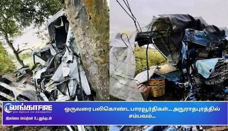 ஒருவரை, பலிகொண்ட, பாரவூர்திகள், அநுராதபுரத்தில்